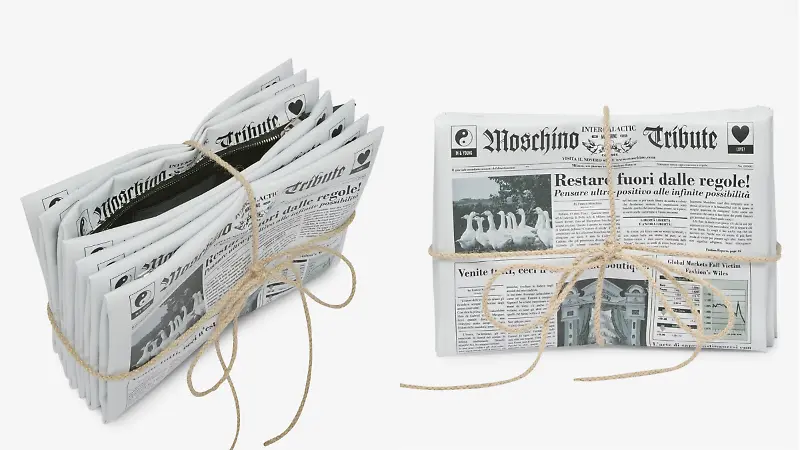 bolsa de periódicos moschino